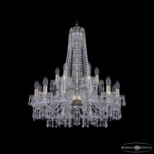 Подвесная люстра Bohemia Ivele Crystal 1403/12+6/240/h-76 G