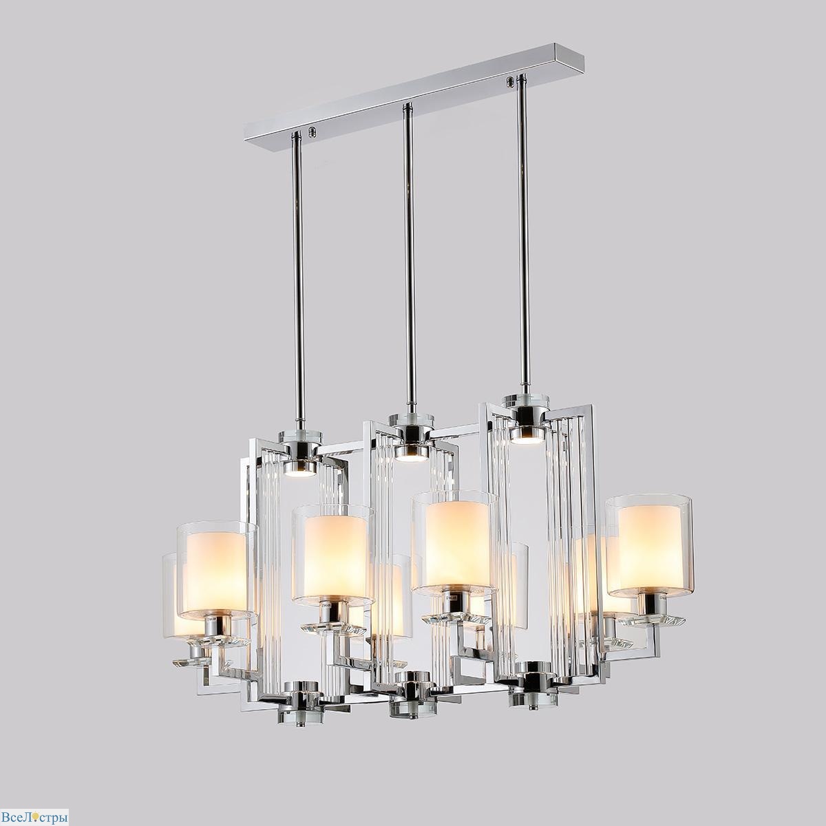 подвесная люстра ilamp king rm6201-8p cr+cl