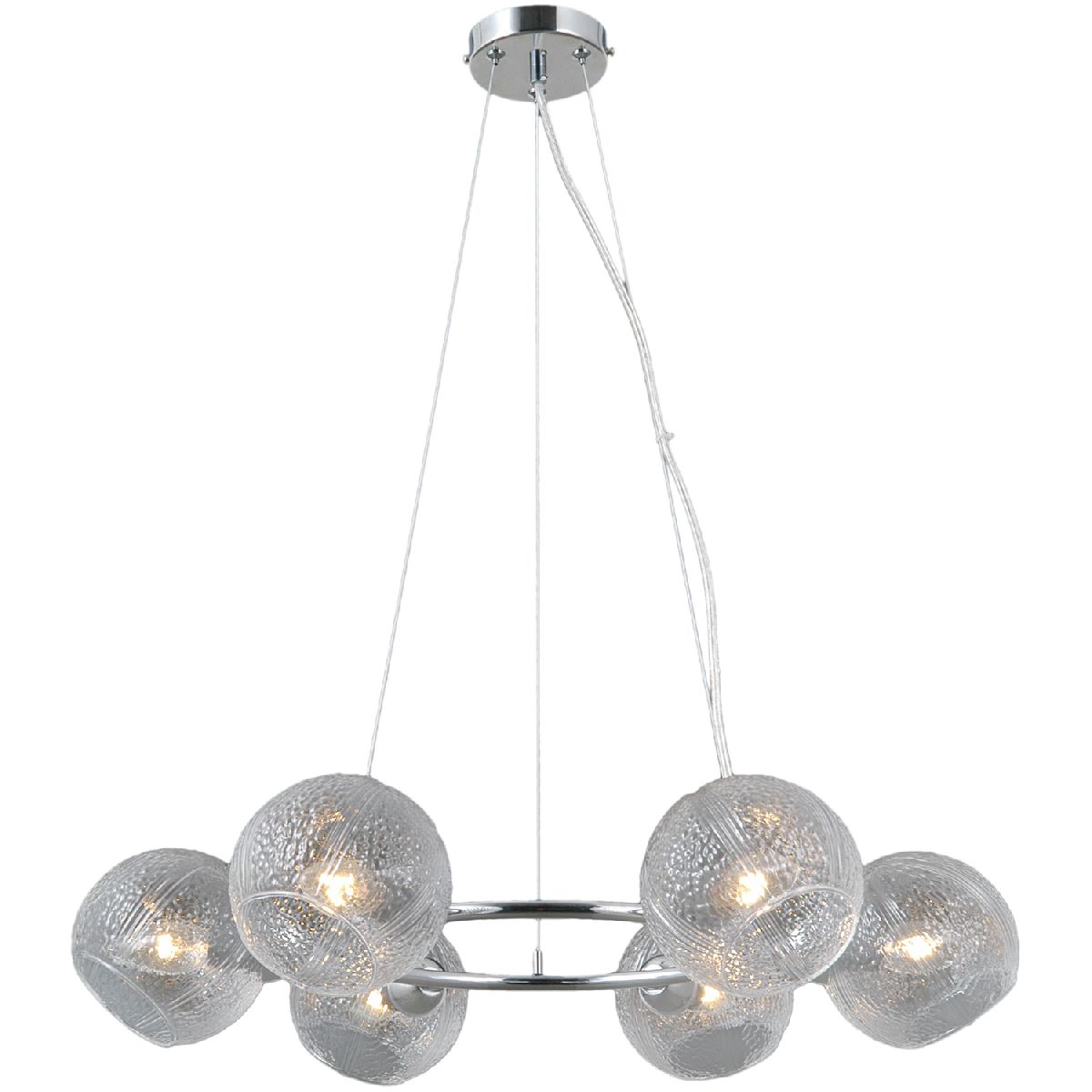 подвесная люстра illumico il0728-6psq-24 cr aries