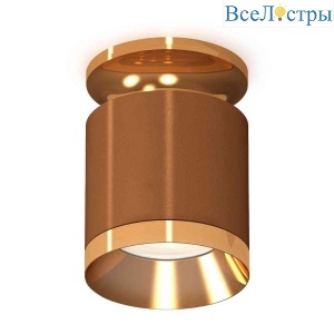 Комплект накладного светильника Ambrella light Techno Spot XS7404121 SCF/PYG кофе песок/золото желтое полированное (N7929, C7404, N7034)