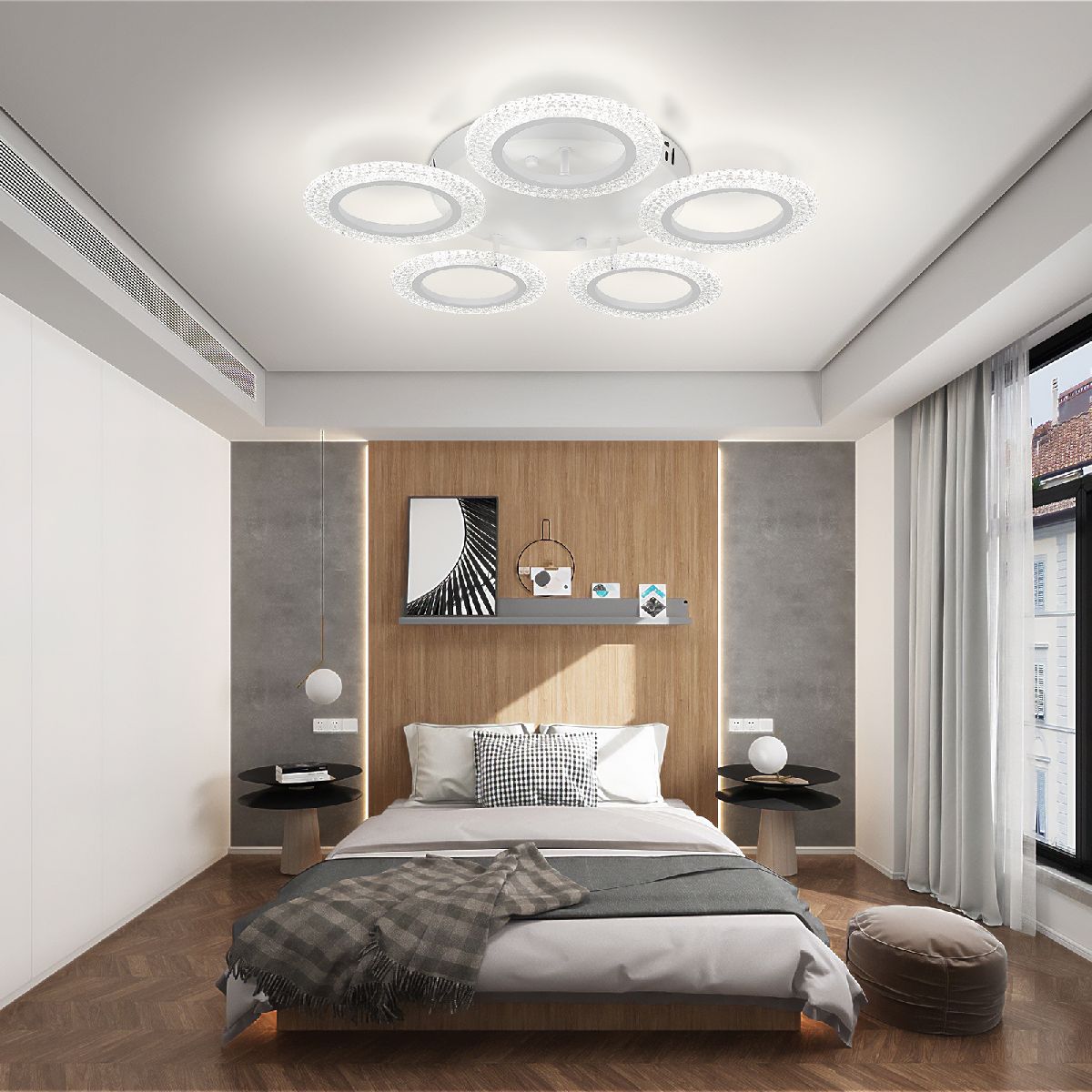 потолочная люстра natali kovaltseva simply led lamps 81122/5c