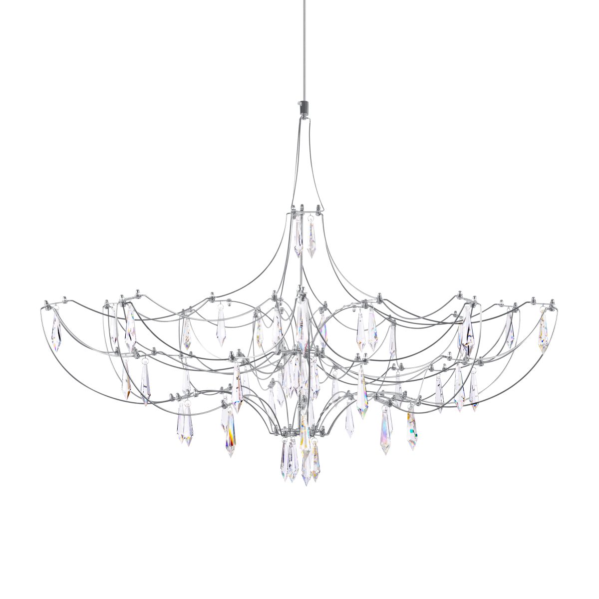подвесная люстра loft it mira 10589/900 silver asfour