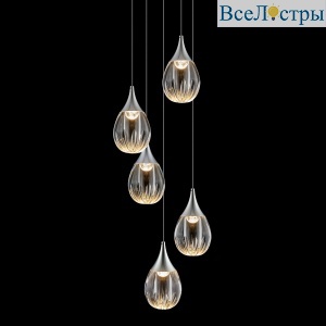 Каскадная люстра Delight Collection Stilla MD24001004-5A chrome/clear