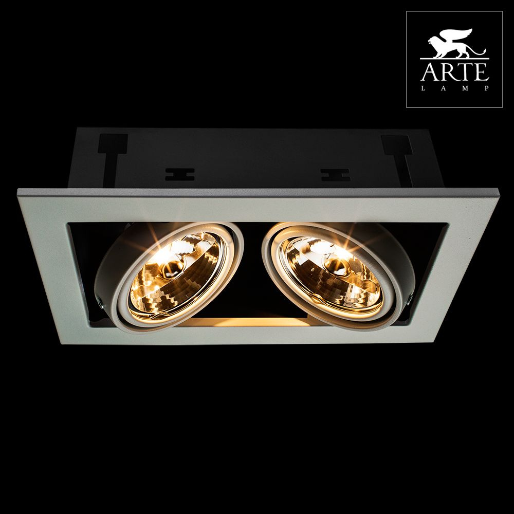 встраиваемый светильник arte lamp technika a5930pl-2wh