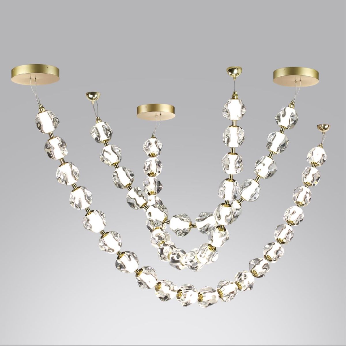 подвесная люстра odeon light jemstone 5085/64l