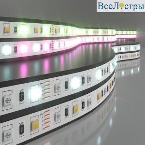 Светодиодная лента Elektrostandard 24V 14,4W 60Led 5050+5050 IP20 MIX RGB/холодный белый, 5м 4690389172274