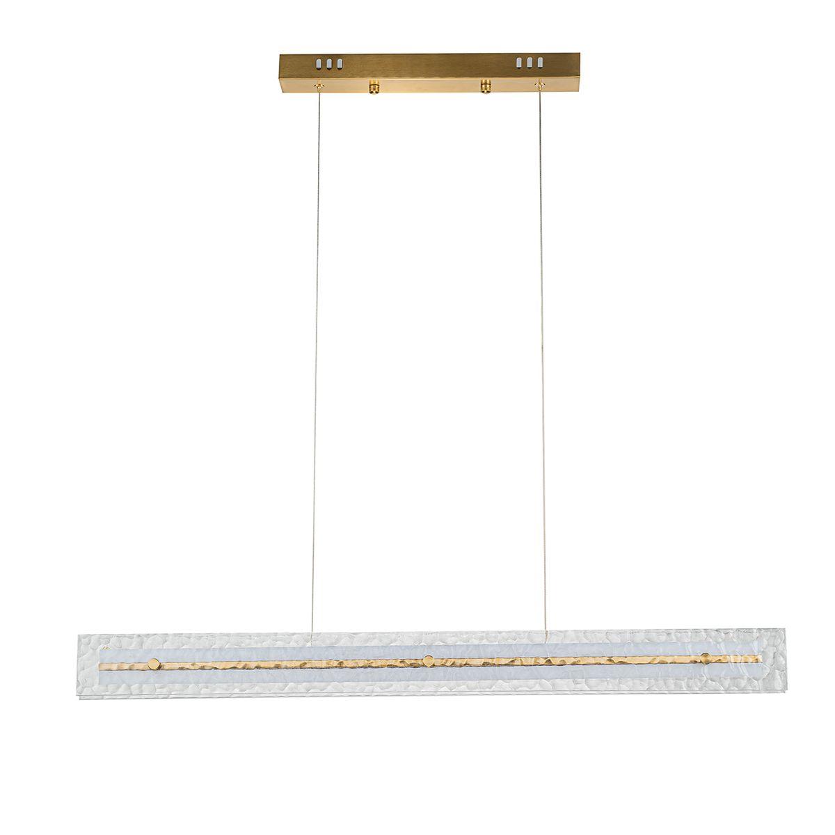 подвесной светодиодный светильник indigo dualita 14018/1pl brass v000088l