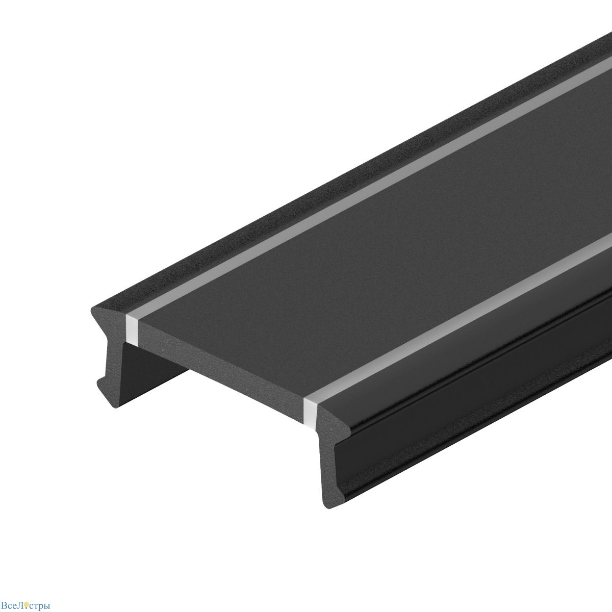 экран arlight line-2000 narrow black (пластик) 058285
