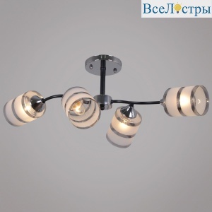 Люстра на штанге Reluce 45360-0.3-04 BK+CR
