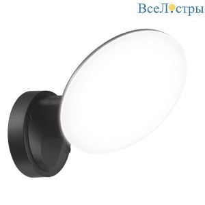 Уличный настенный светодиодный светильник Uniel ULU-S65A-10W/4000K IP65 Black UL-00009354