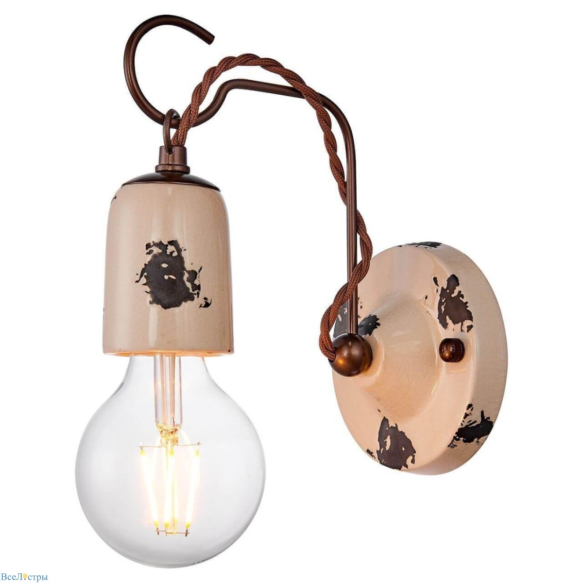 бра lussole loft vermilion grlsp-8157