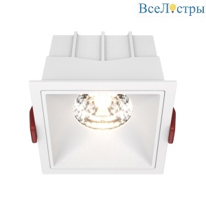 Встраиваемый светильник Maytoni Technical Alfa LED DL043-01-15W3K-SQ-W