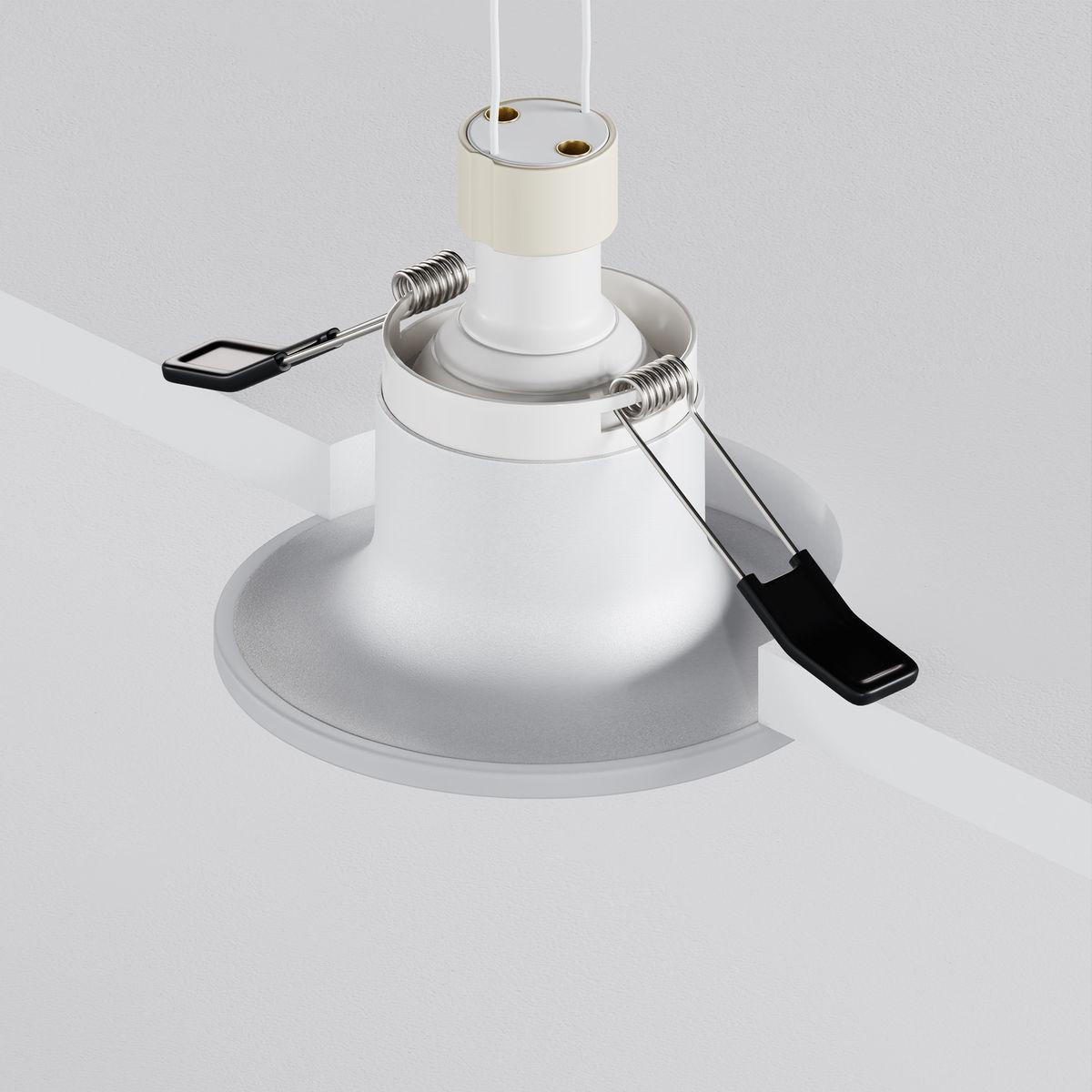 встраиваемый светильник maytoni technical spark dl094-gu10-w
