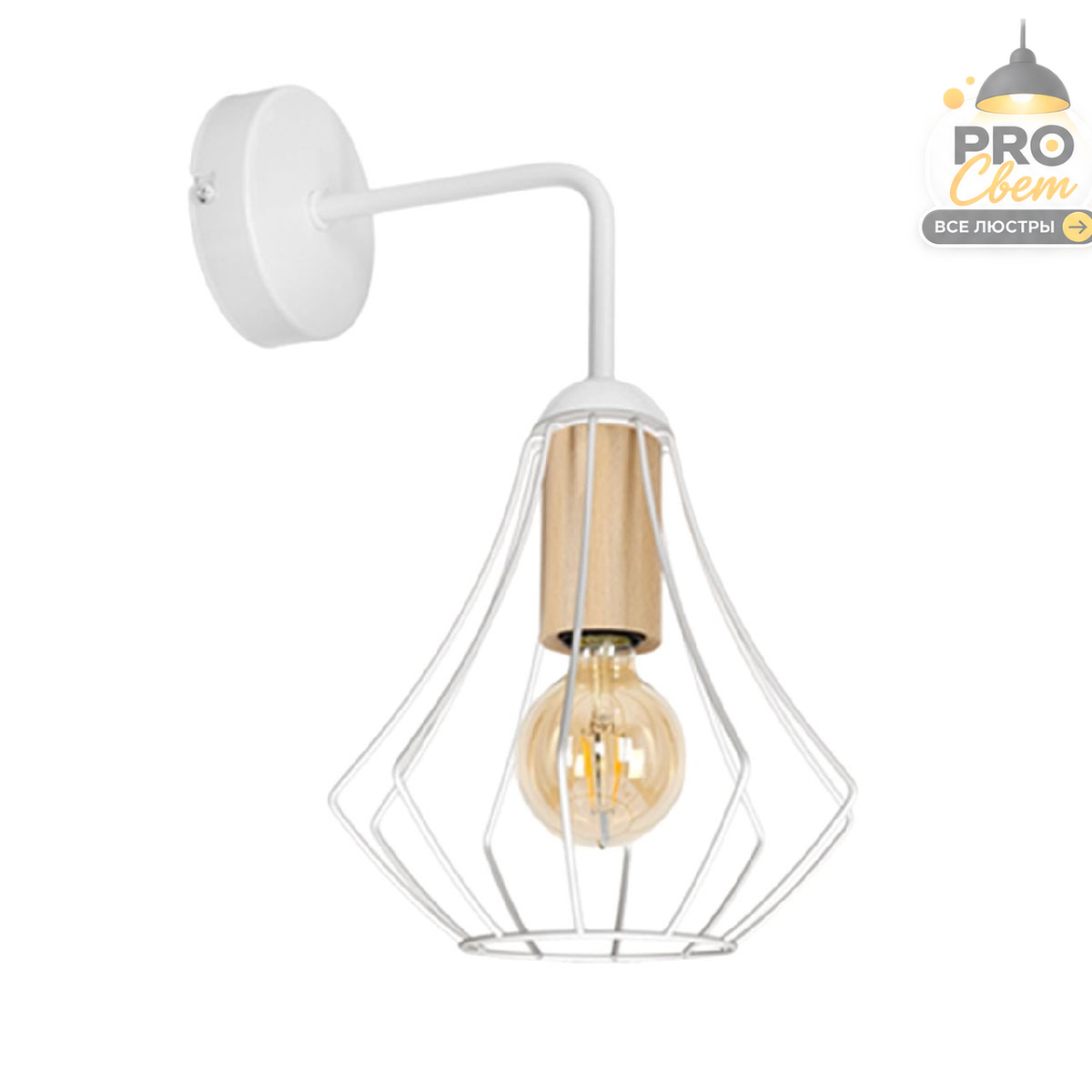 бра imex md.9053-1-w-wh+wood