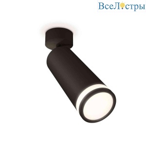 Комплект накладного светильника Ambrella light Techno Spot XM6343012 SBK/FR черный песок/белый матовый (A2210, C6343, N6221)