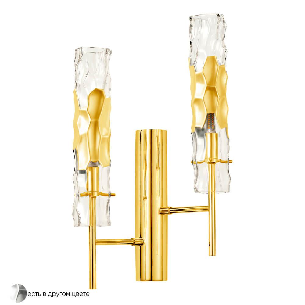 бра crystal lux primavera ap2 gold