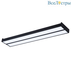 Светодиодная панель Uniel ULO-K15A 2x20W/4000K/L50 IP44 BLACK UL-00012586