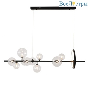 Подвесная люстра Delight Collection Art Deco Bubble KG1233P-10 black/clear
