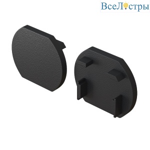 Заглушка для круглового шинопровода (2 шт.) Maytoni Basity TRA172EC-R-11B