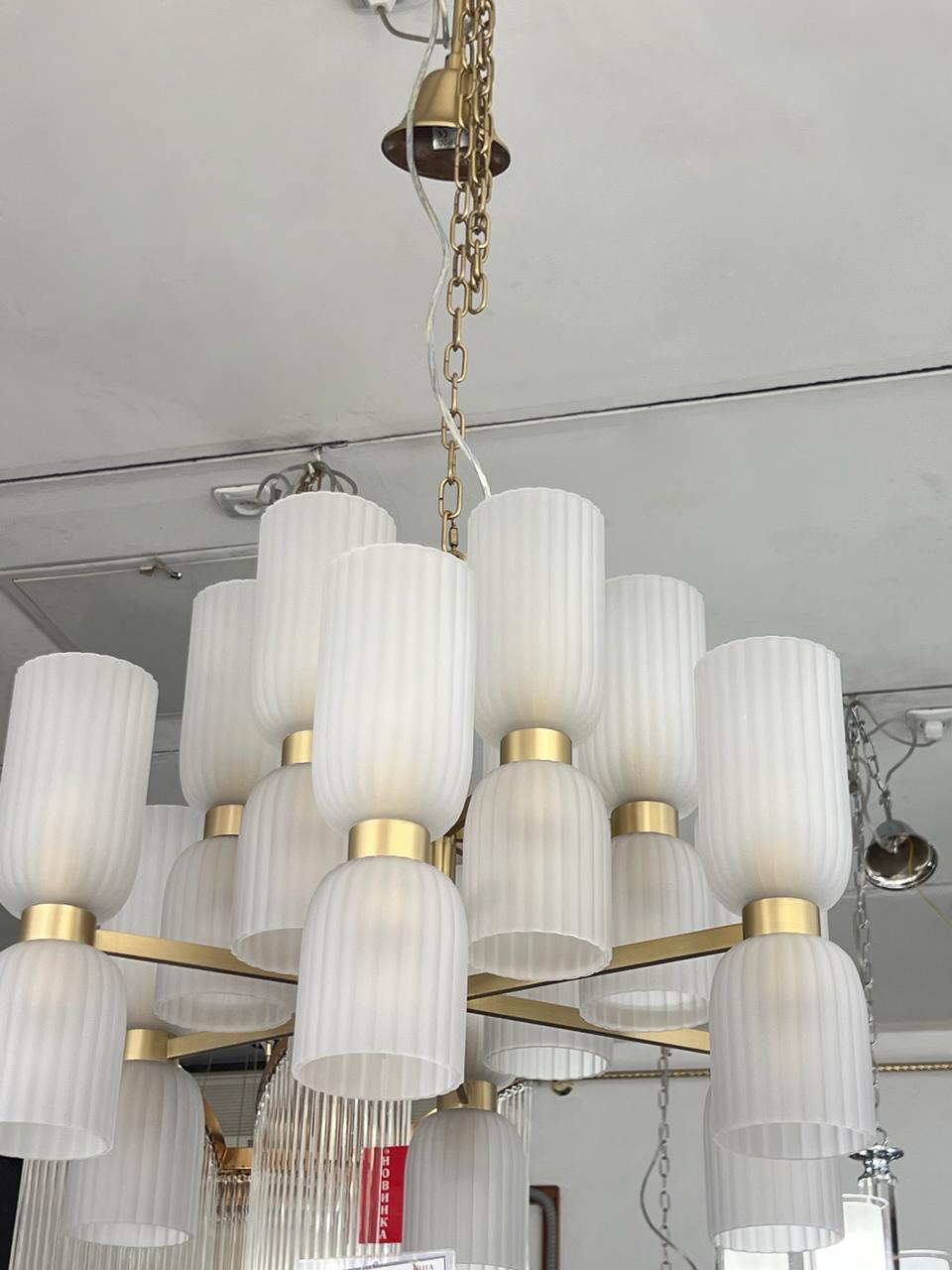 подвесная люстра newport 3640 3646+6/c brass м0068541