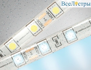 Светодиодная лента Ambrella Light LED Strip 12В 5050 14,4Вт/м 6500K 5м IP65 GS2103
