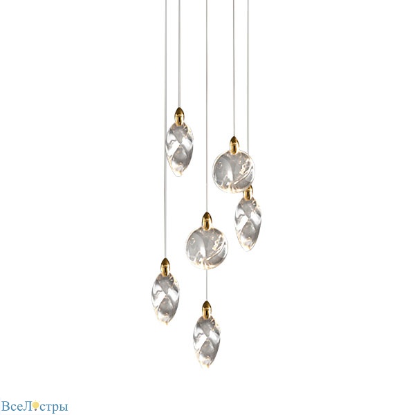 подвесной светильник delight collection colvin mt9176-6h titanium gold