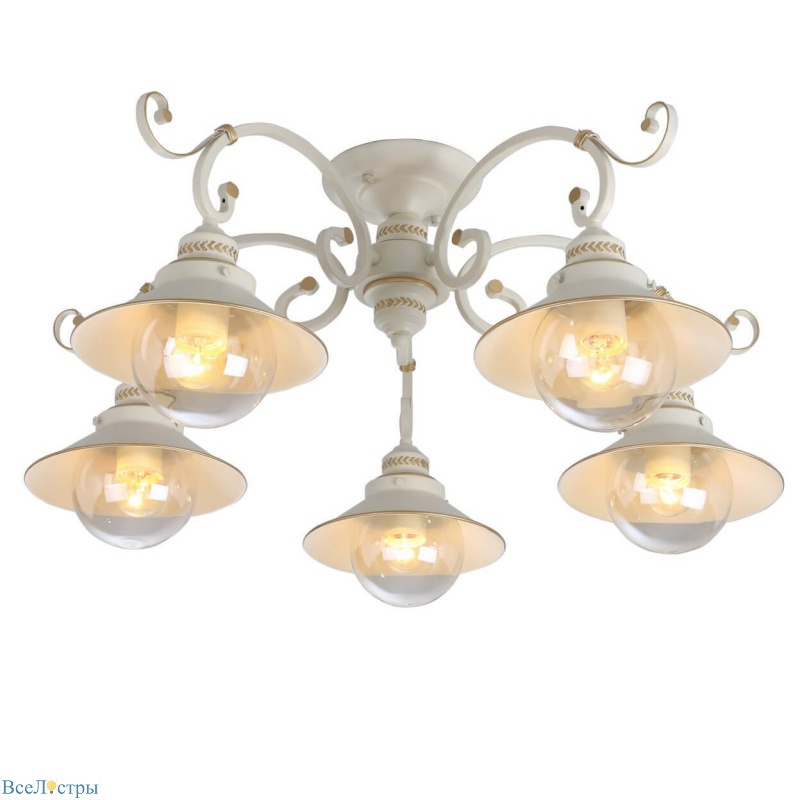 потолочная люстра arte lamp 7 a4577pl-5wg
