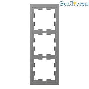 Рамка 3-постовая Schneider Electric Merten D-Life MTN4030-6536