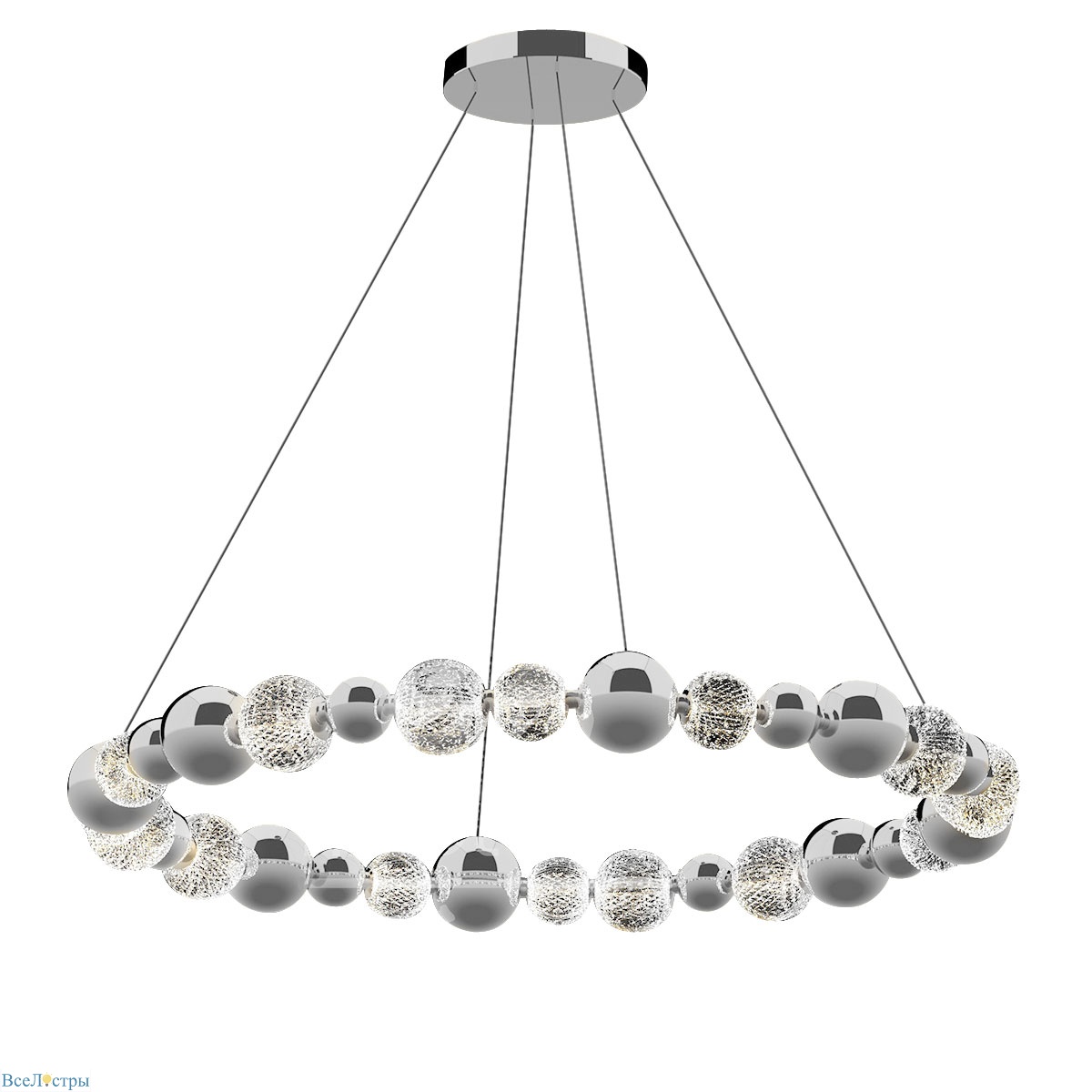 подвесной светильник elliot diamante delight collection md21001002-1f chrome