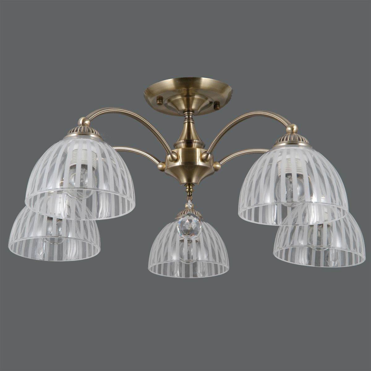 потолочная люстра illumico il0564-5csq-25ab elite