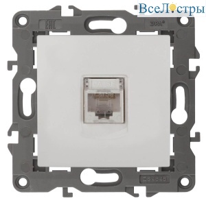 Розетка информационная RJ45 ЭРА Elegance 14-3107-01 Б0034302
