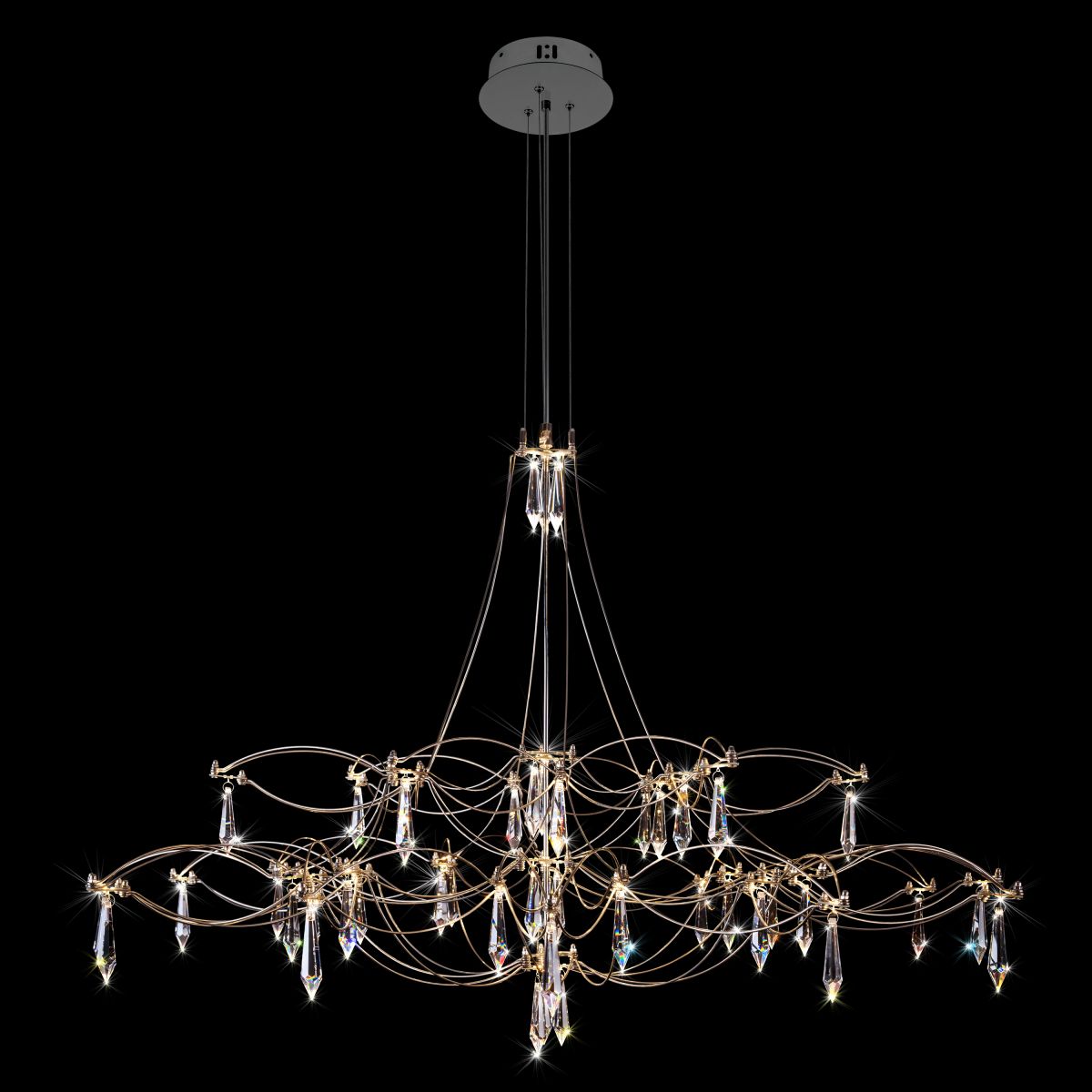 подвесная люстра loft it mira 10590/1000 silver asfour