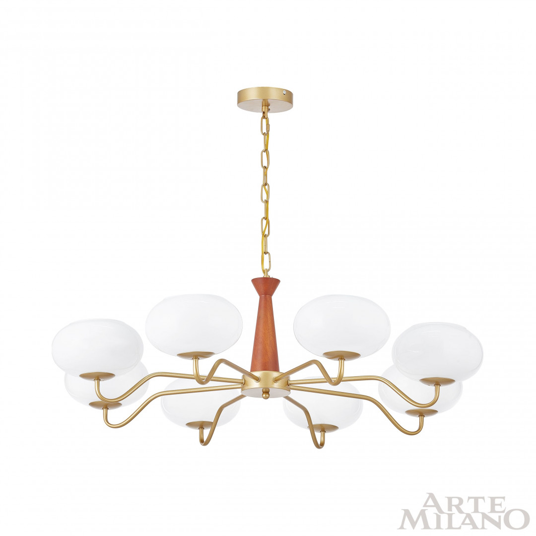 подвесная люстра arte milano napoli 310166/d900/8 bs/wd