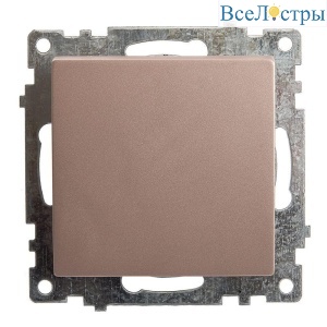 Выключатель одноклавишный Stekker Катрин шампань GLS10-7103-02 39589
