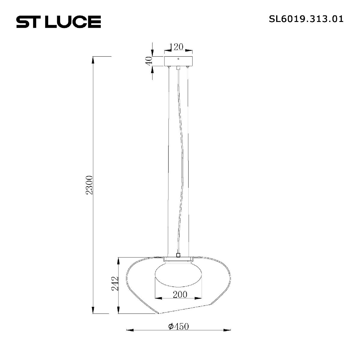 подвесной светильник st luce foray sl6019.313.01