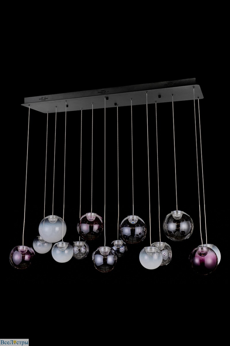 подвесная люстра molecule le7723/14l chrome