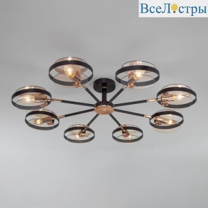 Потолочный светильник Eurosvet Gallo 70121/8 черный Smart a052342