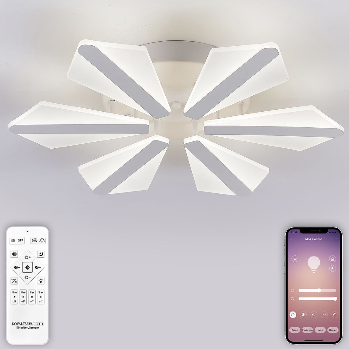 потолочная люстра natali kovaltseva led light led lamps 81165