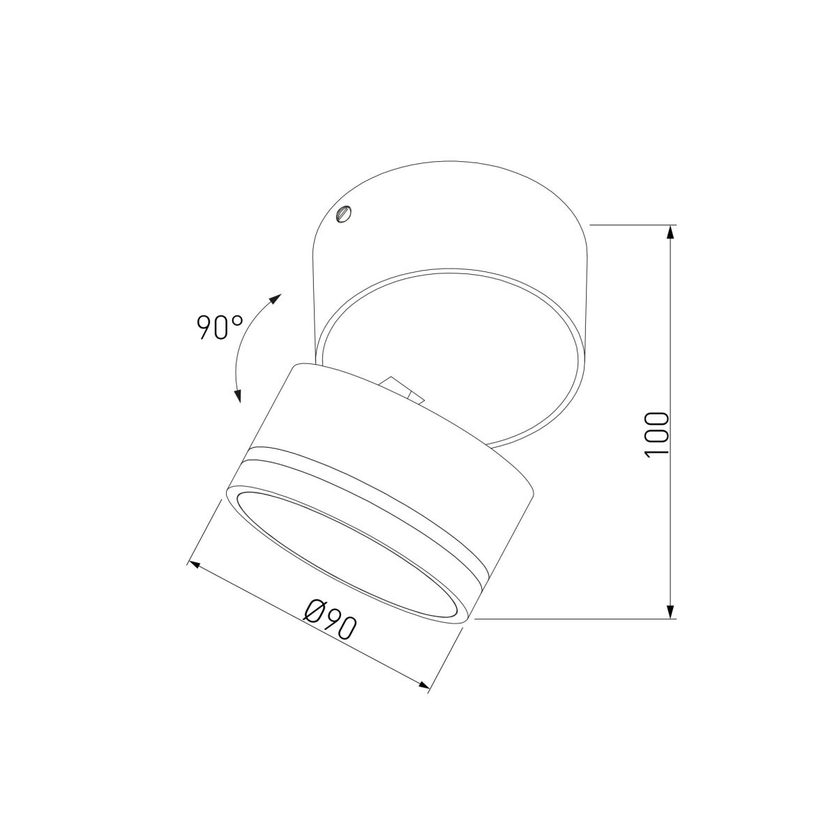 накладной спот elektrostandard okko 35157/u черный 4690389219078 a072072