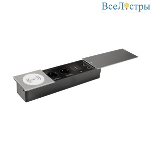 Блок розеток JX (Slide Top) (2 секции RJ-45 + 2 USB беспр.зарядка с кабелем питания) Mebax 00-00002892