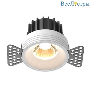 Встраиваемый светильник Maytoni Round DL058-12W2.7K-TRS-W