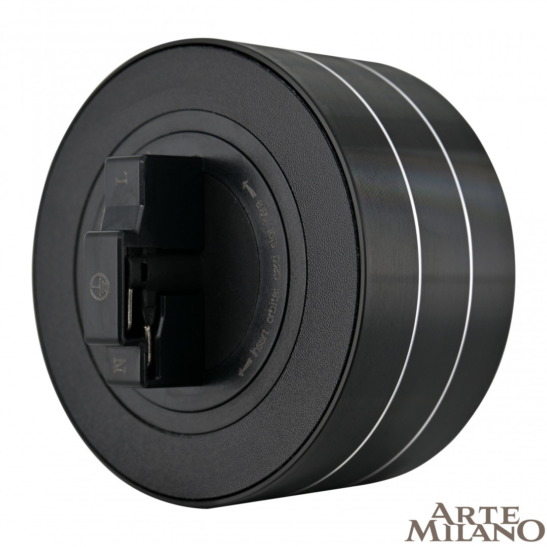 трековая розетка arte milano am-track-sockets 380011ts/es black