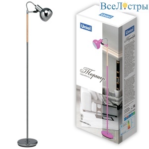 Торшер Uniel UML-T702 E14 SILVER UL-00010183