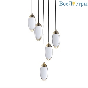 Каскадная люстра Delight Celestial MT8848-5H brass