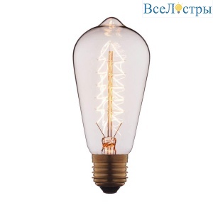 Лампа накаливания E27 60W прозрачная 6460-S