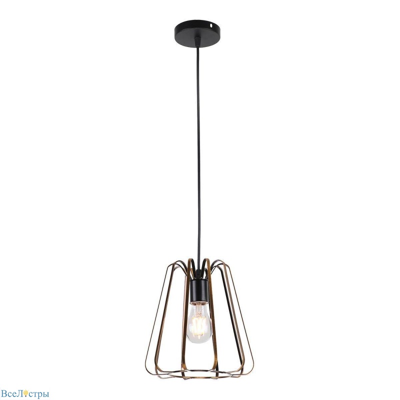 подвесной светильник imex md.0301-1-p bk+zgd