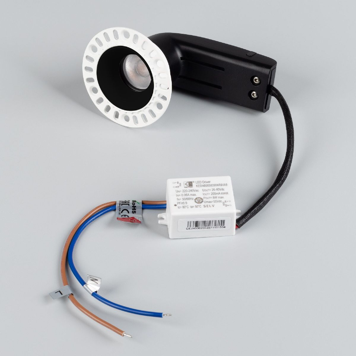встраиваемый светильник arlight ms-rialto-trimless-r40-9w warm2700 054471