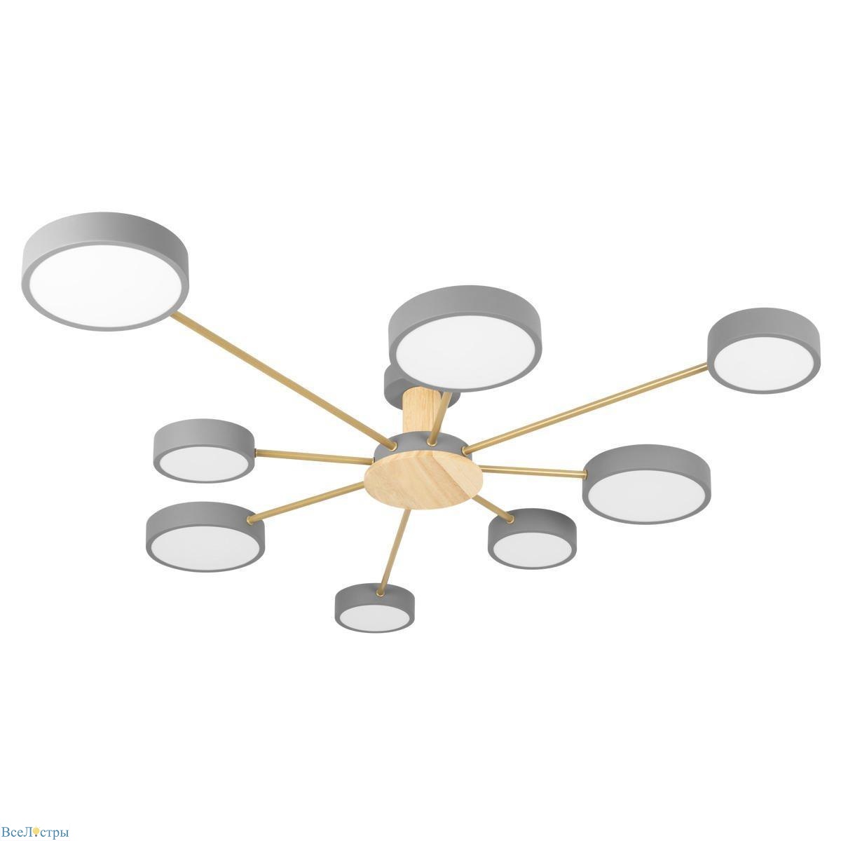 потолочная светодиодная люстра loft it sunrise 10316/8 grey