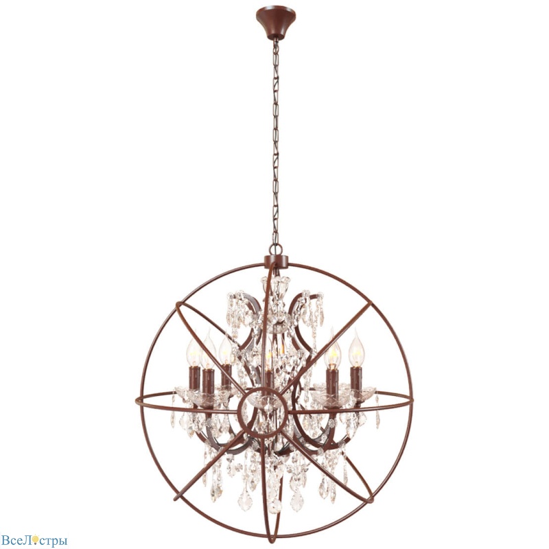 подвесная люстра loft it foucaults orb crystal loft1897/8