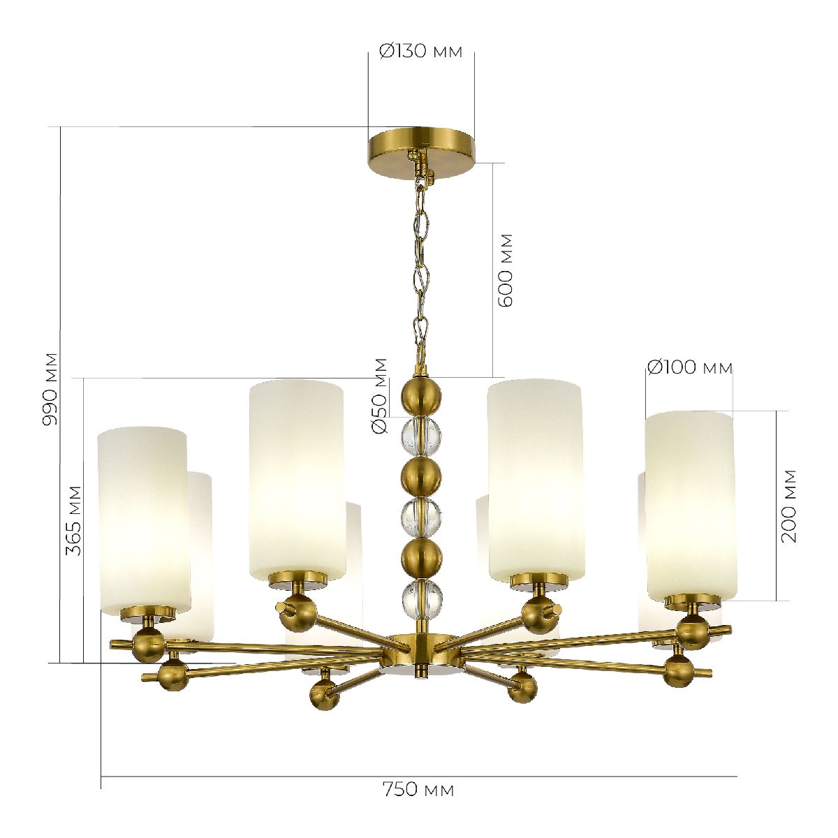 подвесная люстра st luce aurora sl2003.303.08